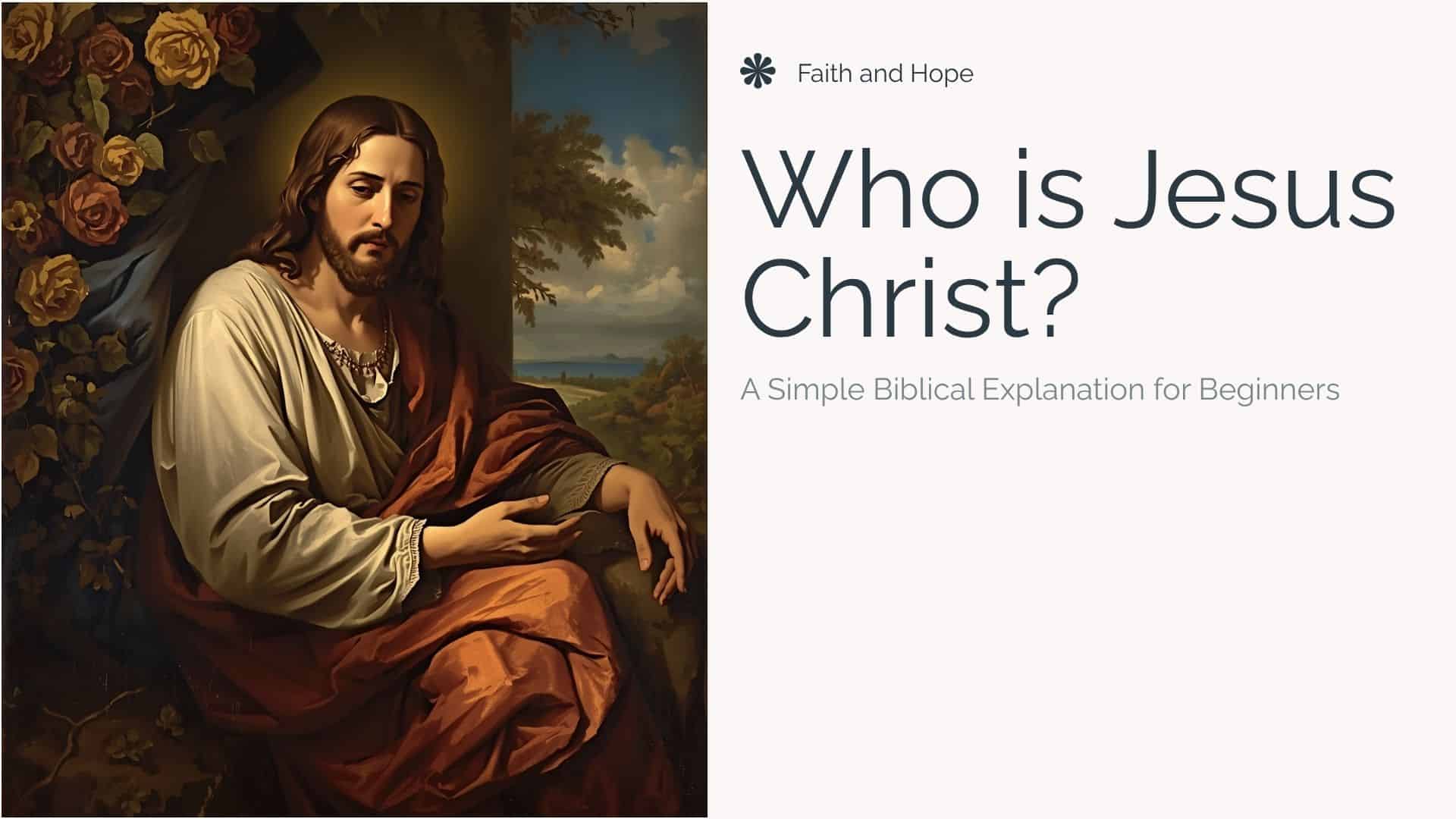 Jesus Simple Scripture Who Is Jesus Christ? A Simple Biblical Explanation for Beginners ...